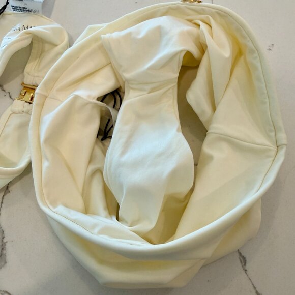 🌺 BAHIA MARIA x Anthropologie Plumeria Bikini Top Bottoms Swim Set Ivory White - Picture 12 of 16